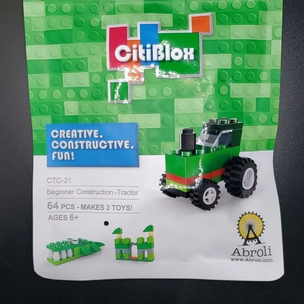 𝅺citiblox creative building blocks  3in1 toy tractor